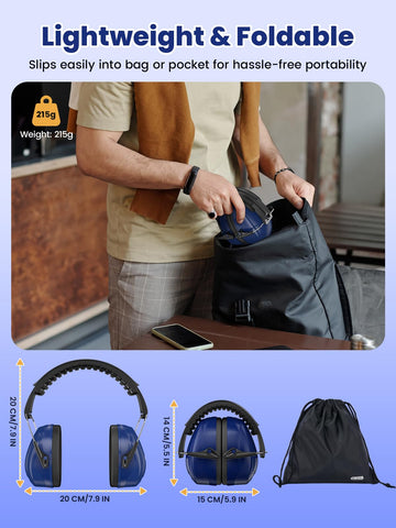 Dr.meter foldable design stores easily in bags for travel and storage.