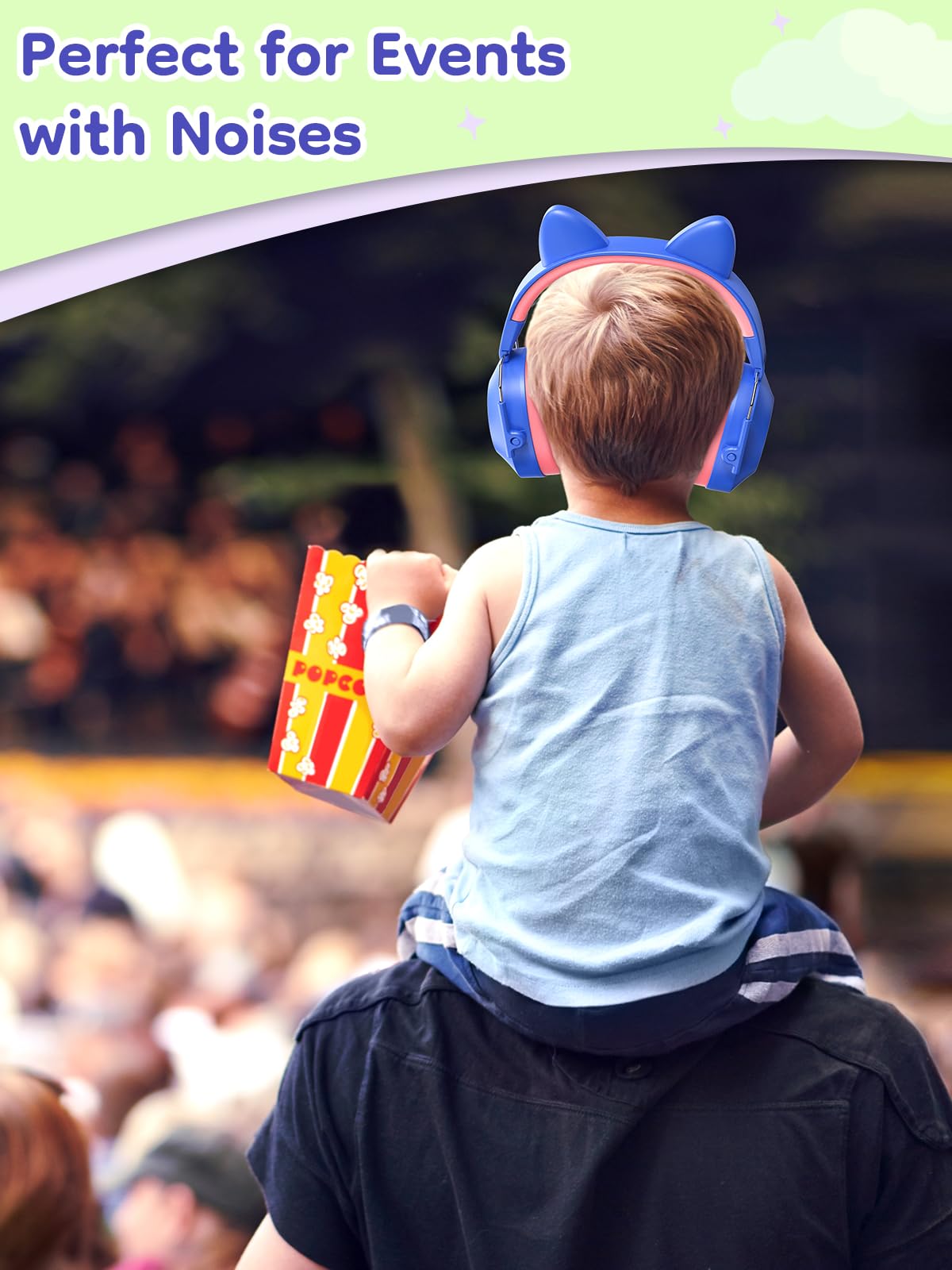 Dr.meter kids ear muffs protect hearing at concerts and shows.