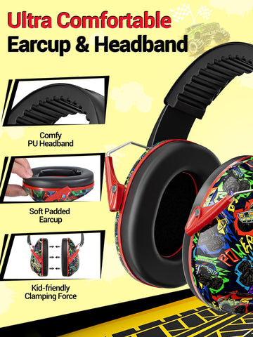 Dr.meter Kids Ear Protection on airplane provides calm environment for travel.