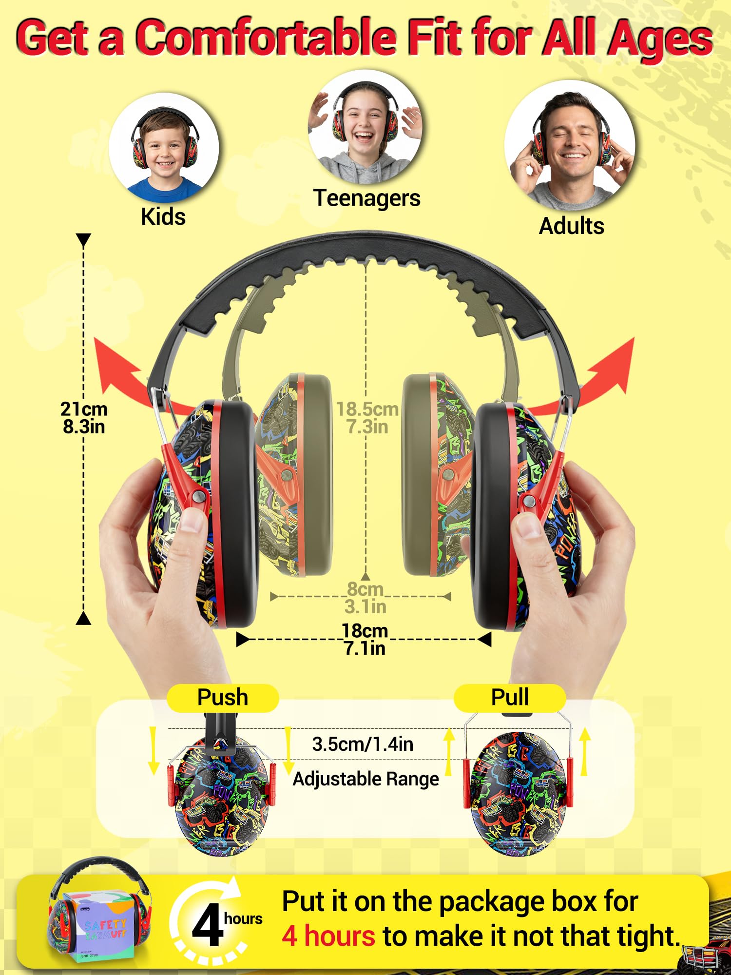 Dr.meter ear muffs protect during fireworks while maintaining ambient sounds.