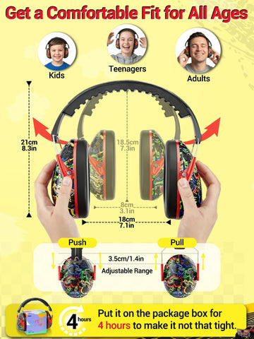 Dr.meter ear muffs protect during fireworks while maintaining ambient sounds.