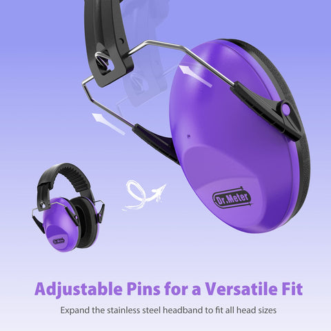Dr.meter noise cancelling headphones for kids unfolded for classroom clarity