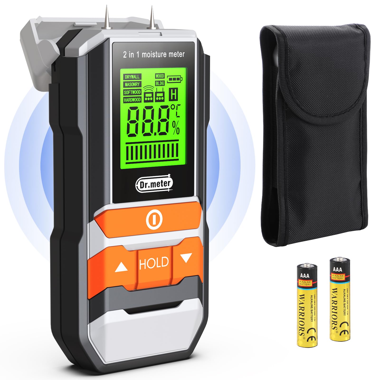 Dr.meter nylon storage bag keeps device ready for projects.