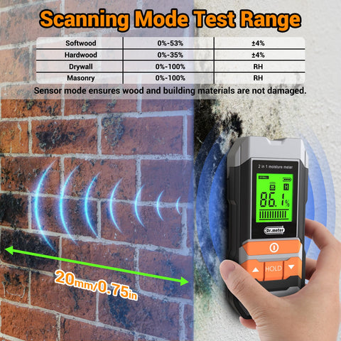Dr.meter pin-type wood moisture reading delivers fast, accurate results for timber projects.