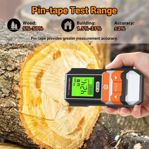 Dr.meter pinless surface moisture detection enables non-invasive checks on drywall.