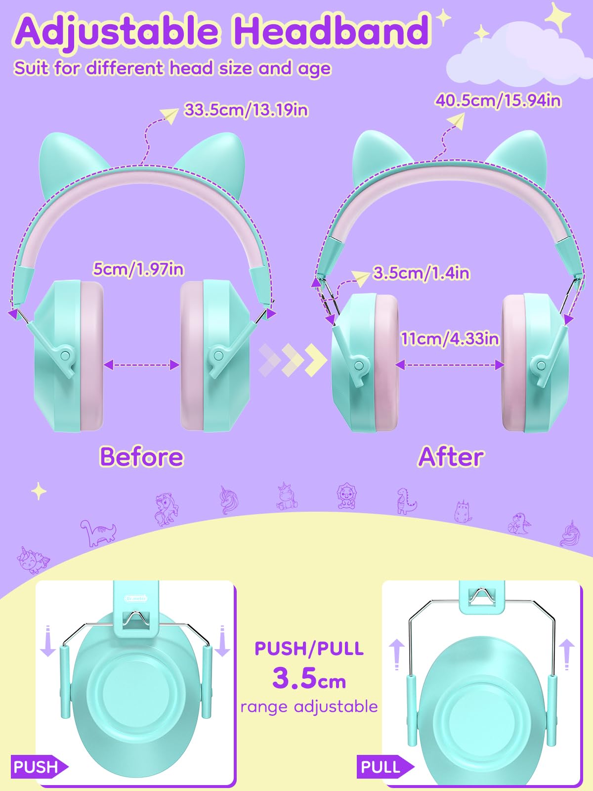 Dr.meter ear protection with ANSI and CE safety certifications for peace of mind.