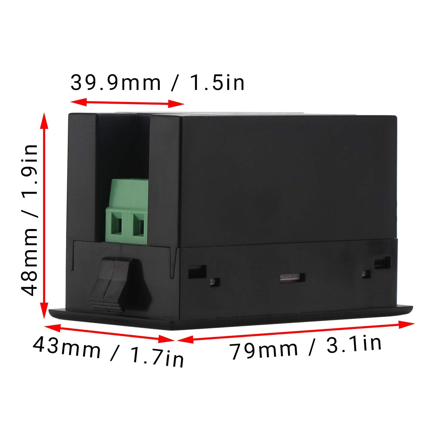DROK AC Meter reads up to 100A to monitor appliance loads.