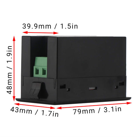 DROK AC Meter reads up to 100A to monitor appliance loads.