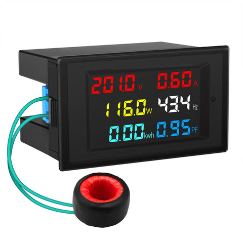 DROK AC Meter with LCD display for quick voltage and current readings.