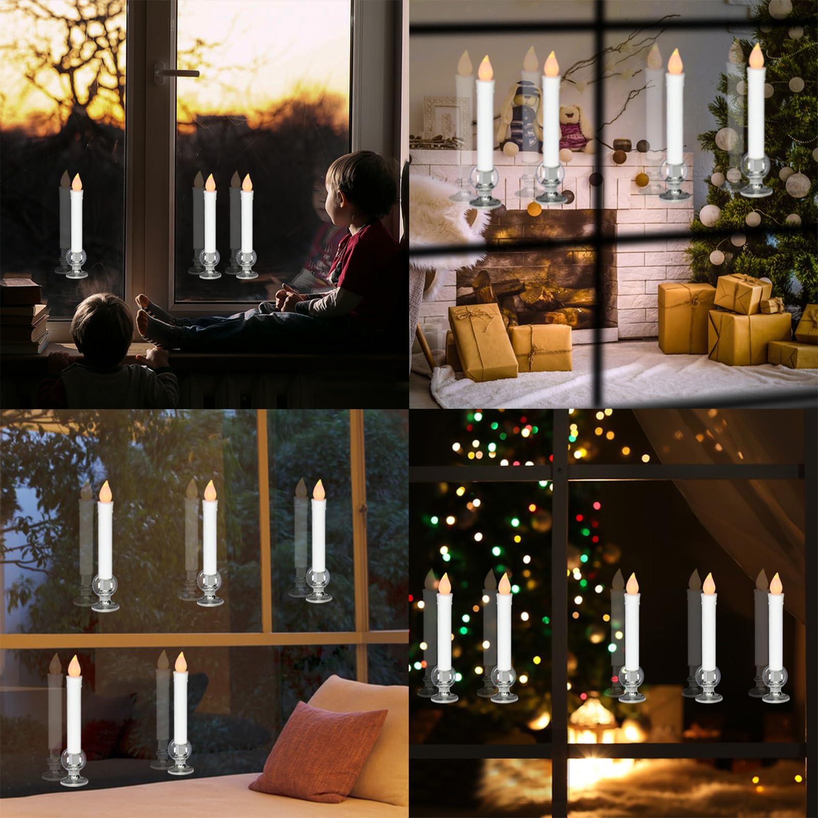 DRomance silver holders with suction cups keep candles securely attached to windows
