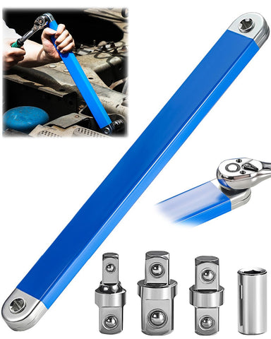 Dromco Offset Extension Wrench front view showing compact design for tight-space work