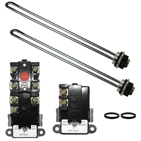 DROMIX EWH-01 dual heating element for faster hot water recovery