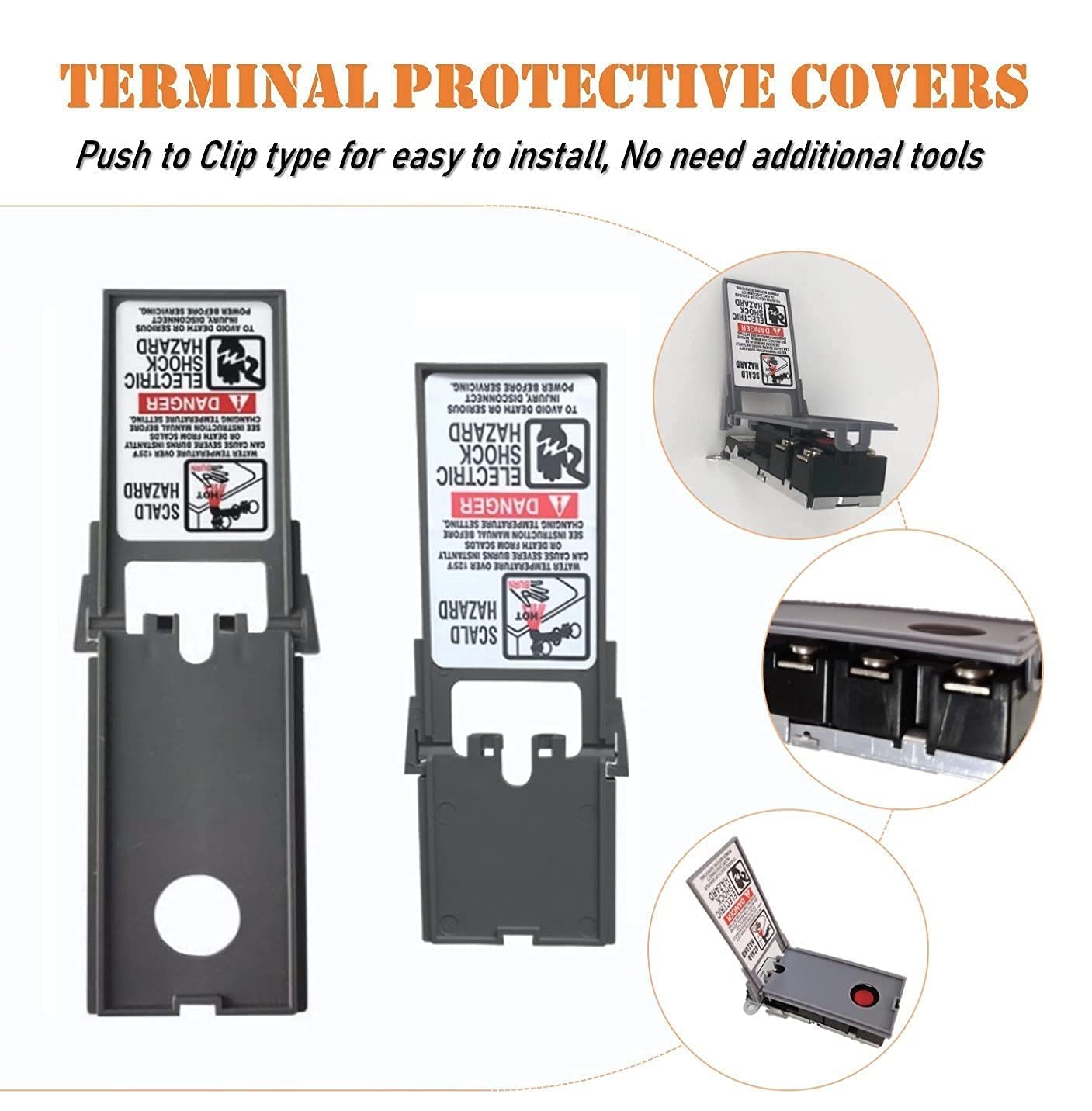 DROMIX EWH-02 protective covers enabling safe installation.