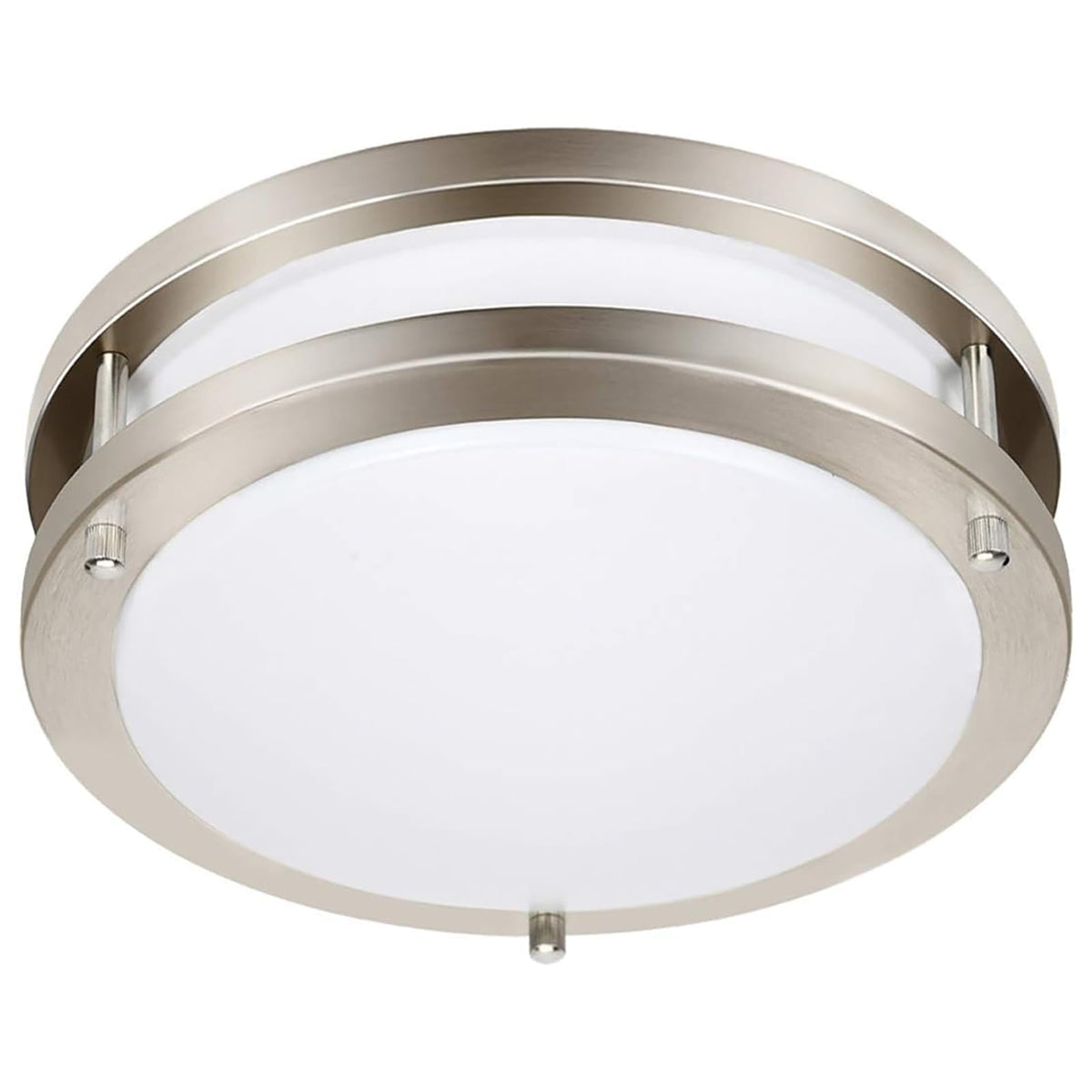 Drosbey 50W dimmable LED ceiling light during installation, showcasing easy setup.