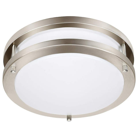 Drosbey 50W dimmable LED ceiling light during installation, showcasing easy setup.
