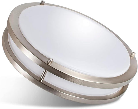 Drosbey flush-mount ceiling light shown in a clean, modern room.
