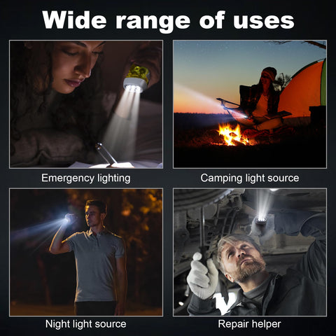 Droutti no-battery power generation offers on-demand light for hiking and camping.