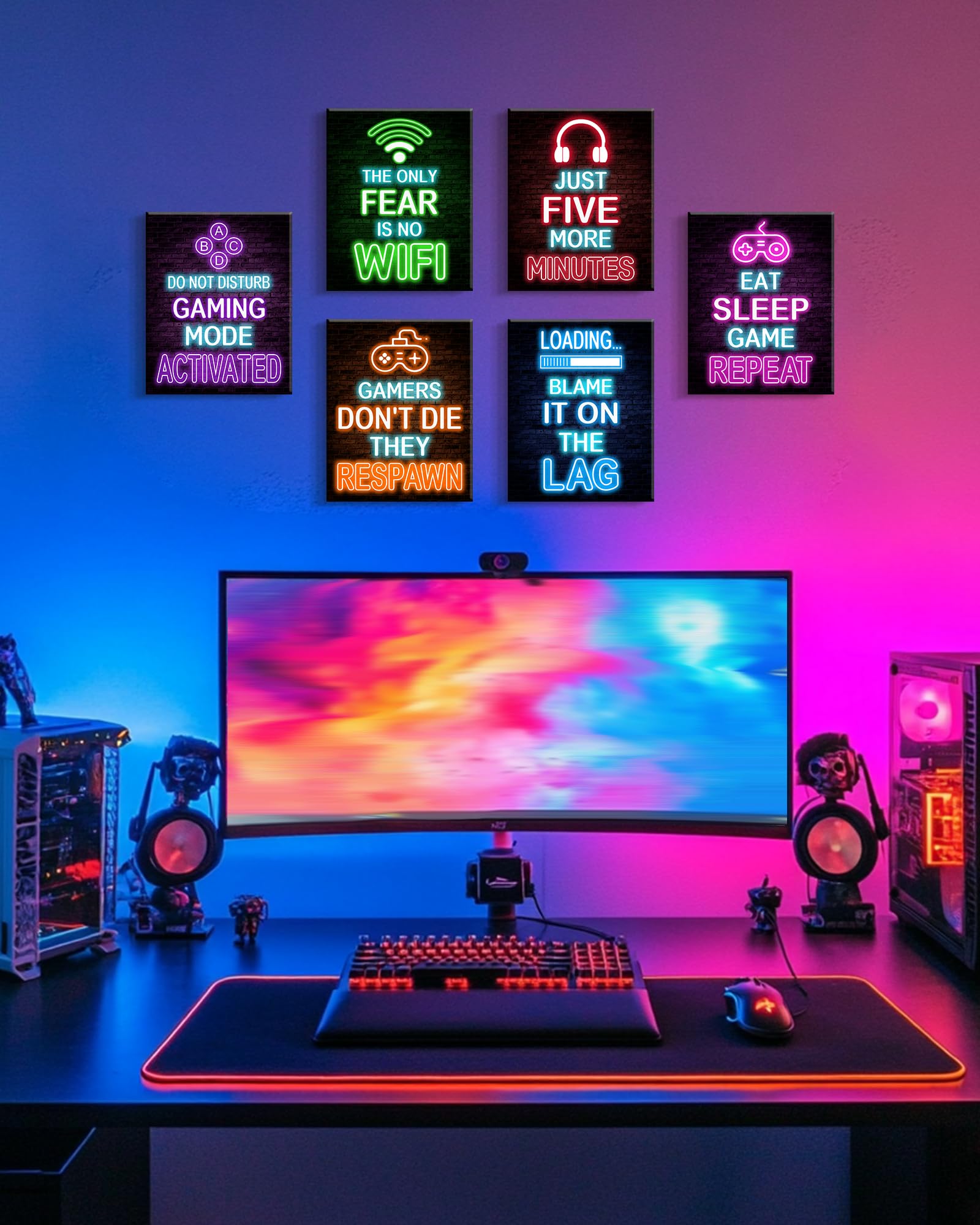 Drsoum esports hotel decor poster adds stylish gaming flair to shared spaces.