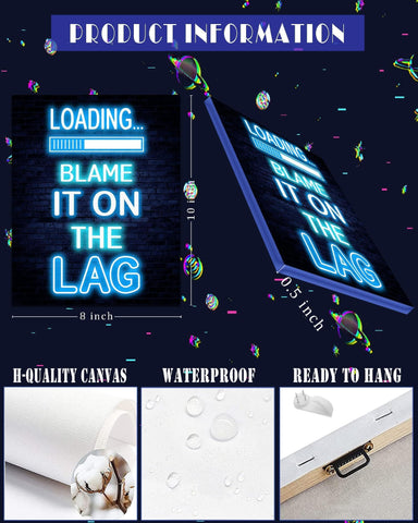 Drsoum long-lasting canvas poster resists fade and moisture in teen gaming spaces.
