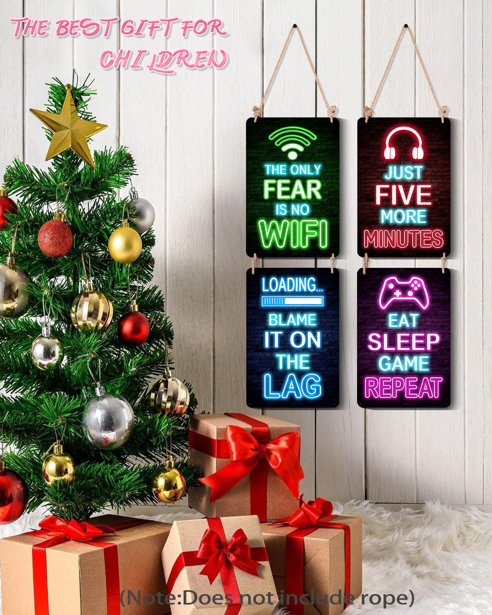 Drsoum set of four signs creates a coordinated wall focal point
