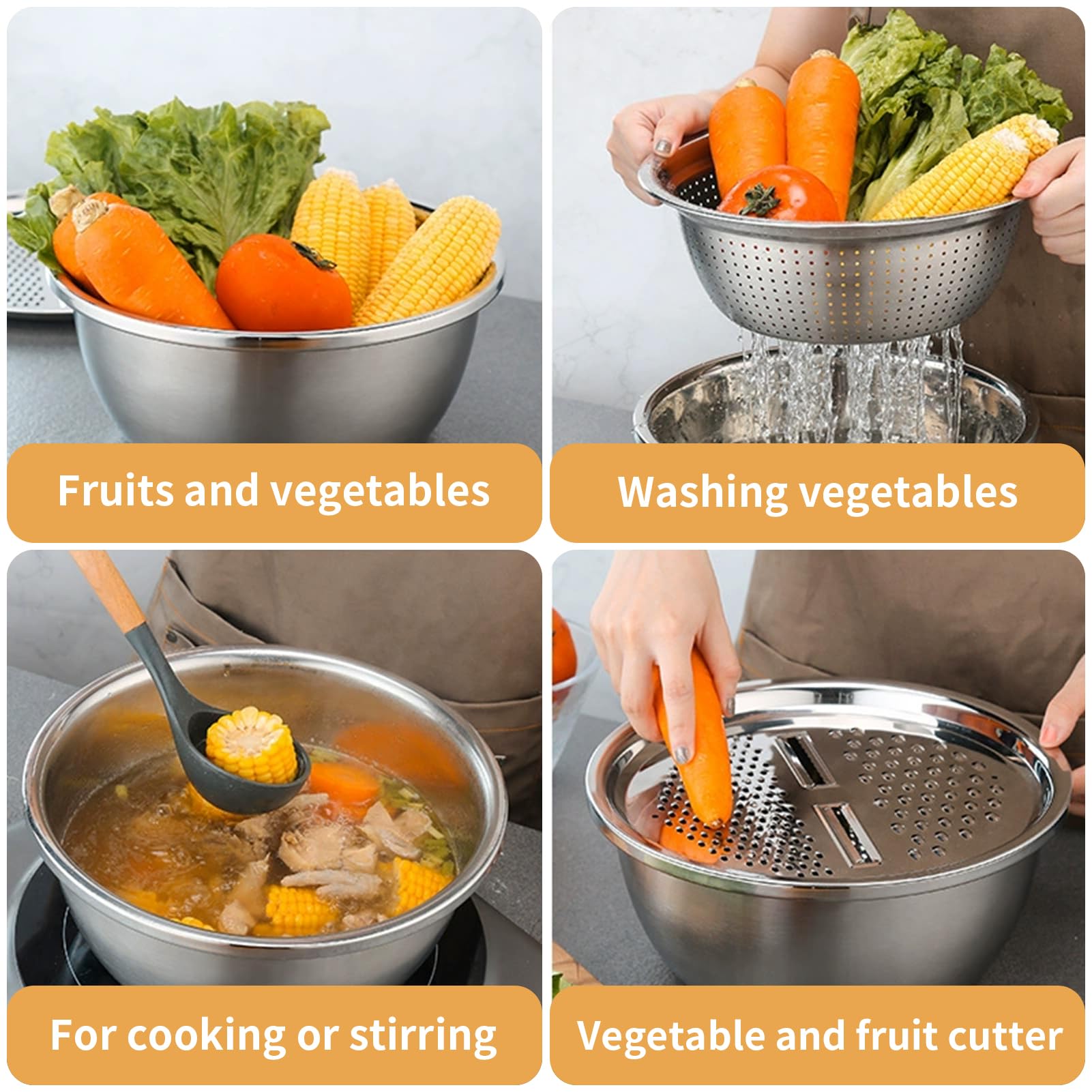 DRXRD stainless basin showing rounded edges for comfortable grip during use