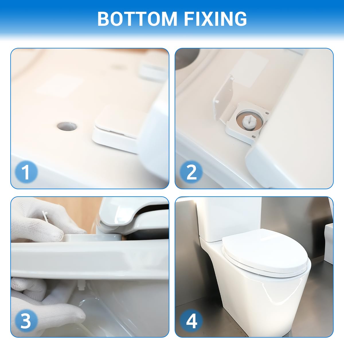DryLabs non-slip hinge design keeps seat stable during use