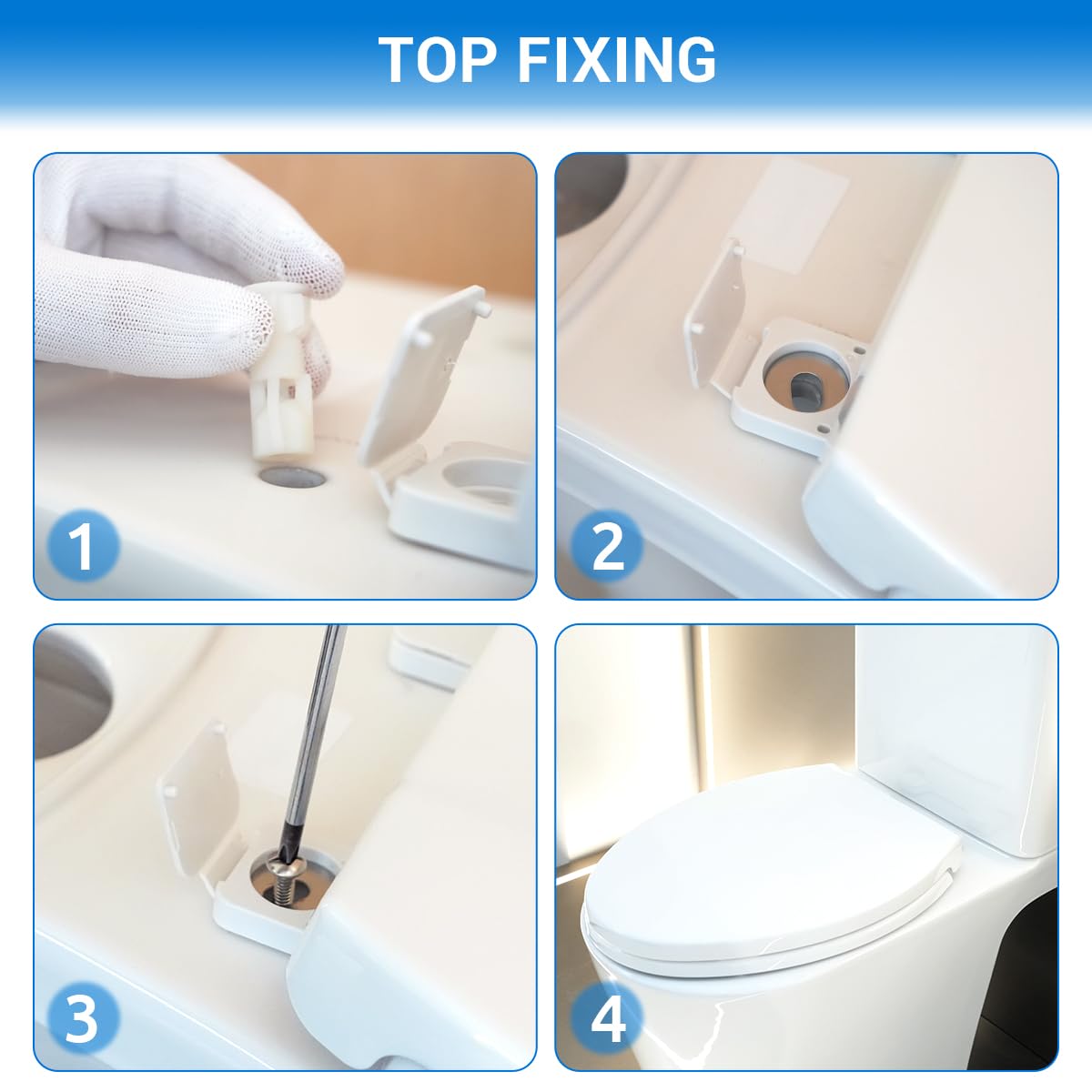 DryLabs round toilet seat non-slip design stays steady during use
