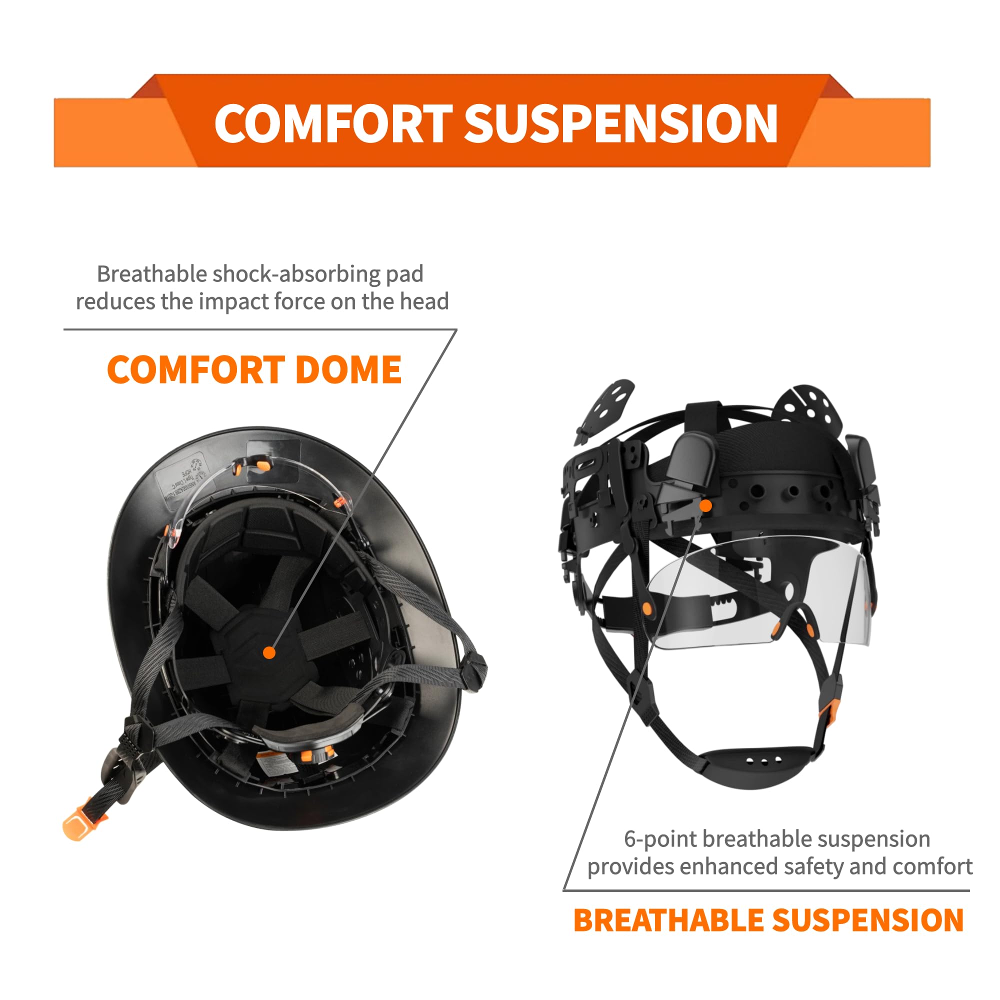 DS-SMAAT adjustable vent holes keep your head cool during hot shifts.