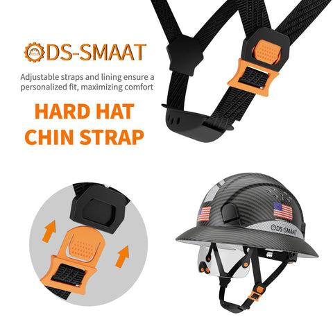 DS-SMAAT ANSI Z89.1 Type 1 Class C helmet for certified site safety.