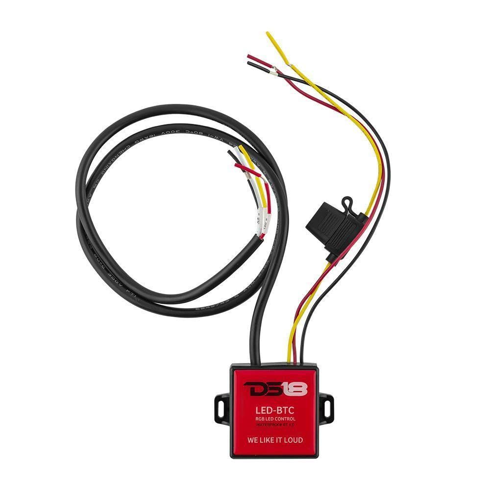DS18 AUDIO LED-BTC Bluetooth pairing image demonstrates fast, low-power connection