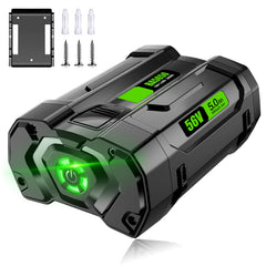 DSANKE 56V 5.0Ah battery in hand delivers extended run time for outdoor power tools.