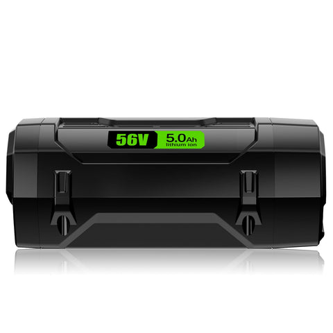 DSANKE 56V battery on charging dock enables quick, convenient recharges.
