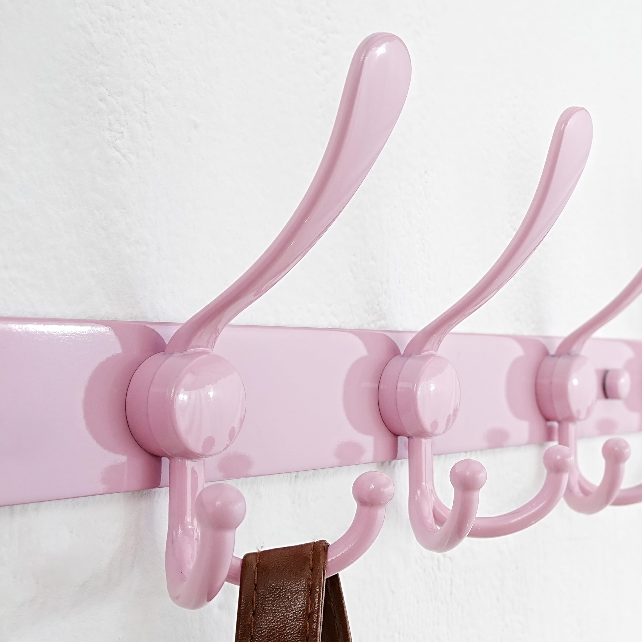 Dseap five-hook wall rack close-up highlighting anti-tear ball-tip design.