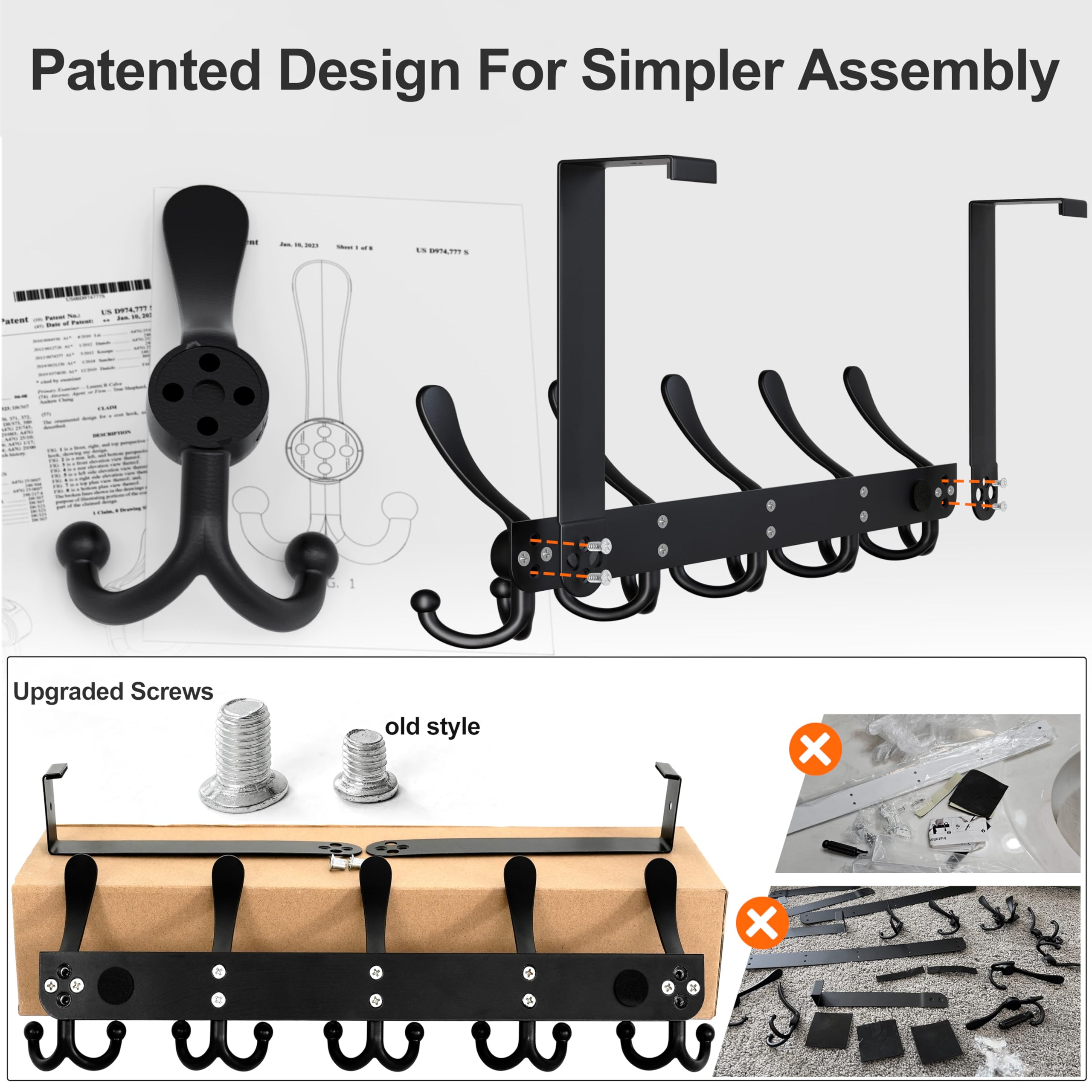 Dseap pads and hardware included for door protection