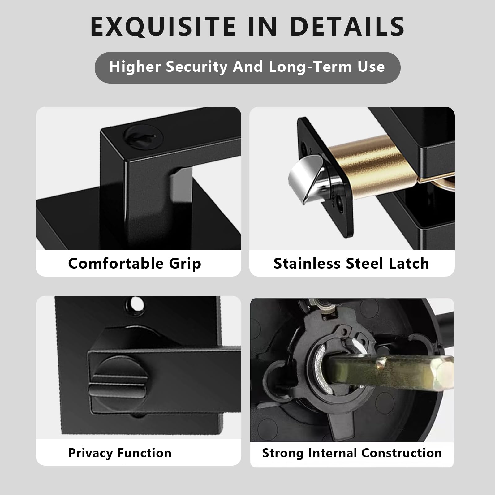 DSJJBLL easy install door lever ready for screwdriver mounting