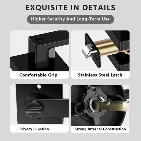 DSJJBLL easy install door lever ready for screwdriver mounting