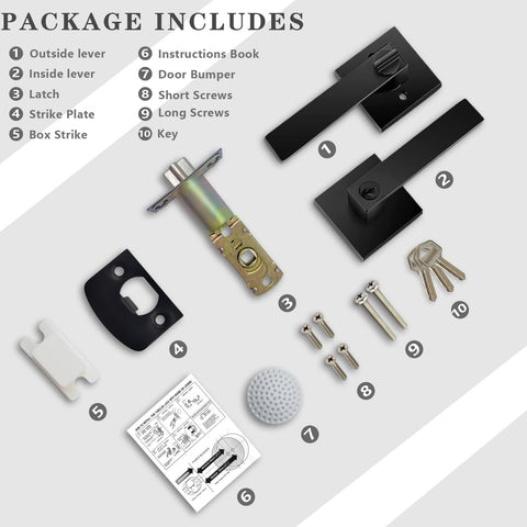 DSJJBLL privacy lever suitable for bedrooms and bathrooms