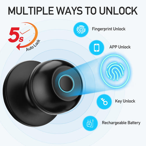 DSJJBLL smart door knob app-control shows remote access management