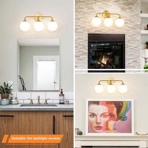 DSMJFU brass gold wall sconce enhances entryways and bedrooms.