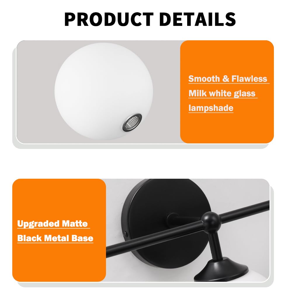 DSMJFU G9 bulb compatible vanity light supports LED or CFL for energy-efficient options.