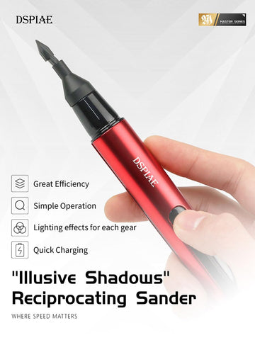 DSPIAE fine sandpaper attachment delivers smooth finishes on resin, wood and jewelry.
