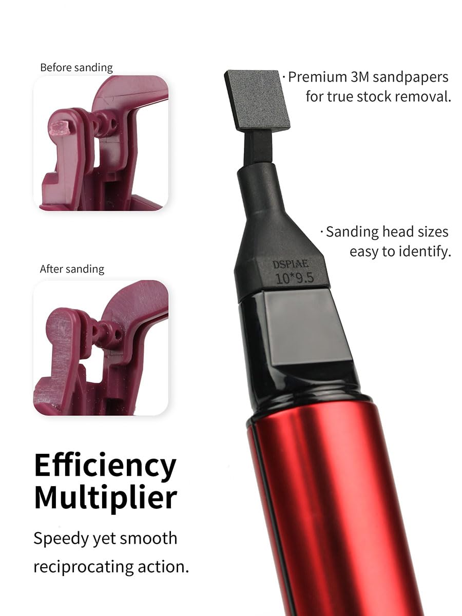 DSPIAE jewelry finishing sander reveals smooth edges and refined surfaces.
