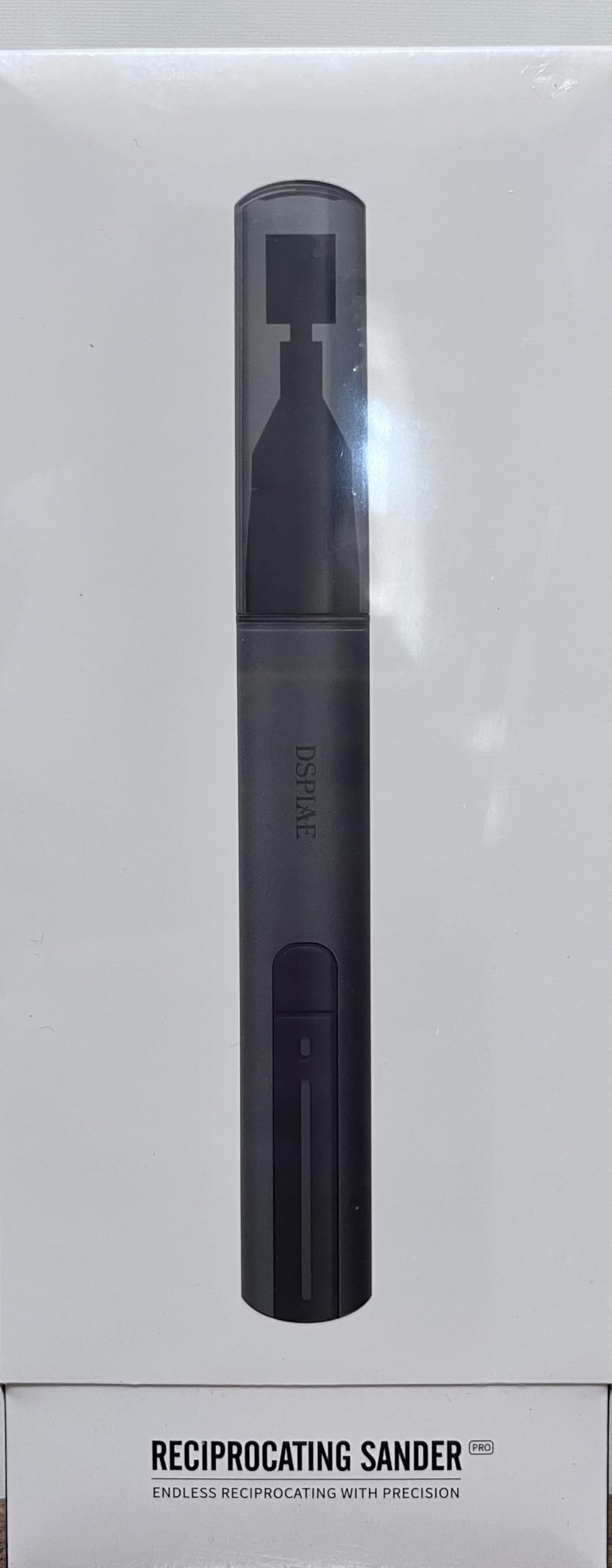 DSPIAE PRO sander side view showing slim profile for precise control