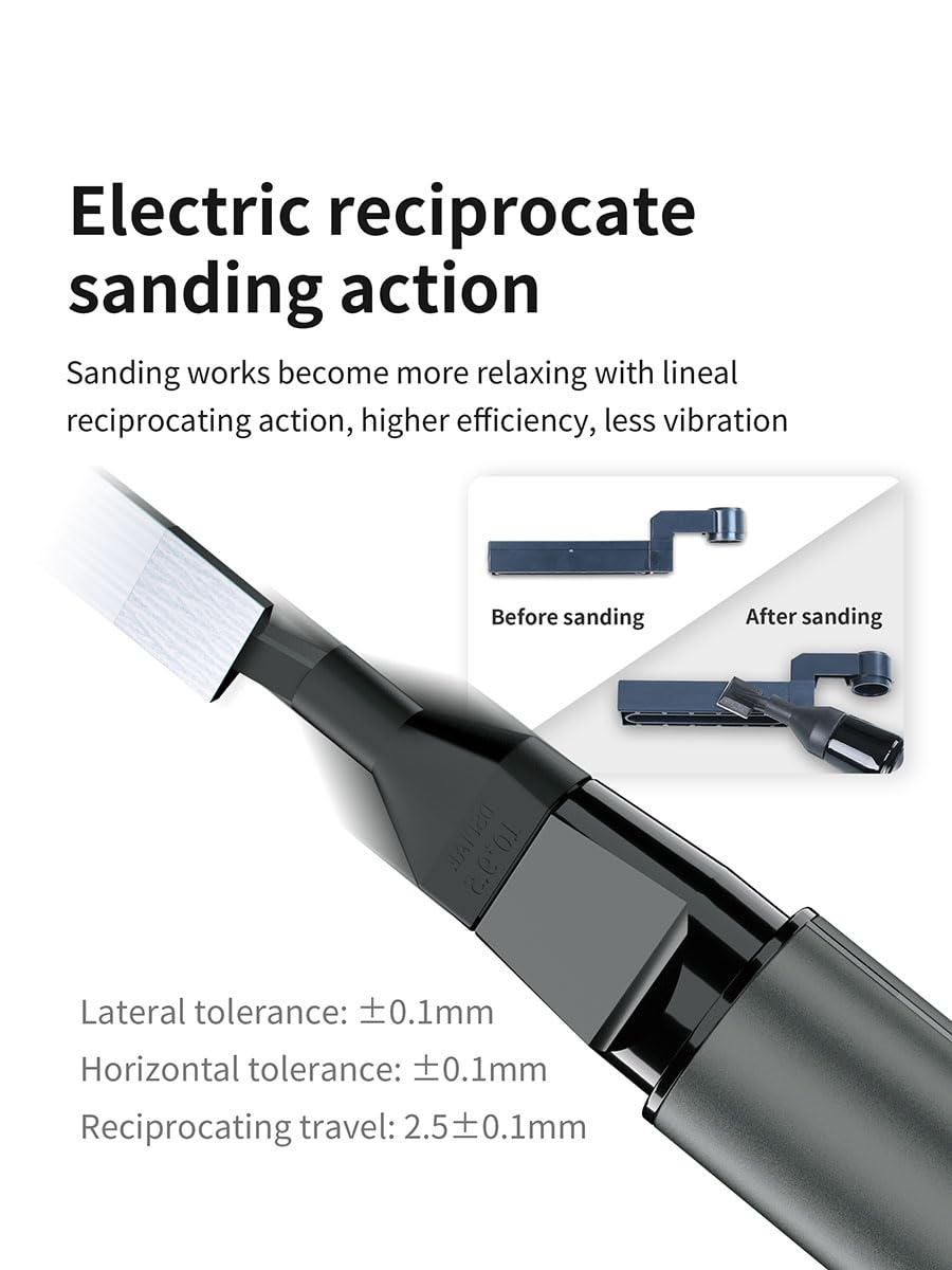 DSPIAE PRO sander in wood project use with smooth finish potential