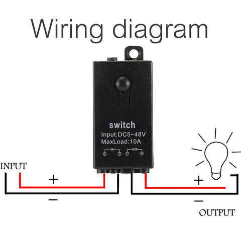 Dstfuy remote control mounted on a wall plate for convenient, hands-free operation.