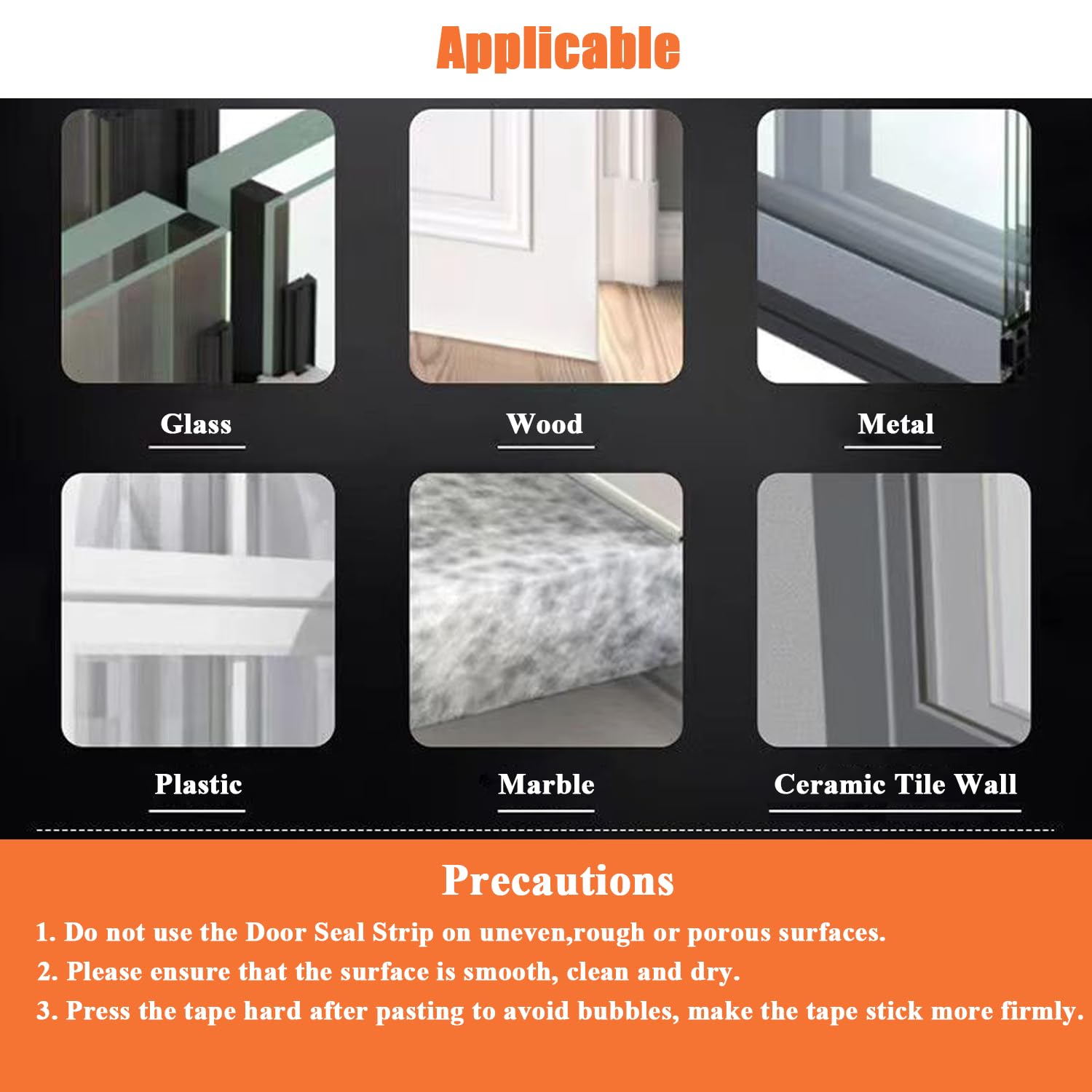 Dstorelhp weather strip along a door gap helps reduce dust and noise.