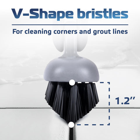 DSV Standard grout scrub brush with 180 degree swivel for flexible cleaning angles