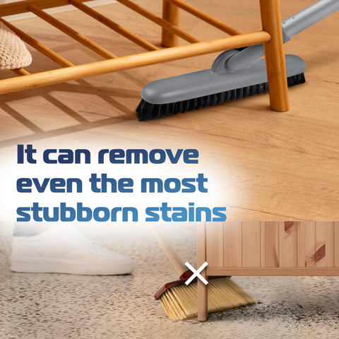 DSV Standard grout scrub brush detachable pole for versatile height adjustments