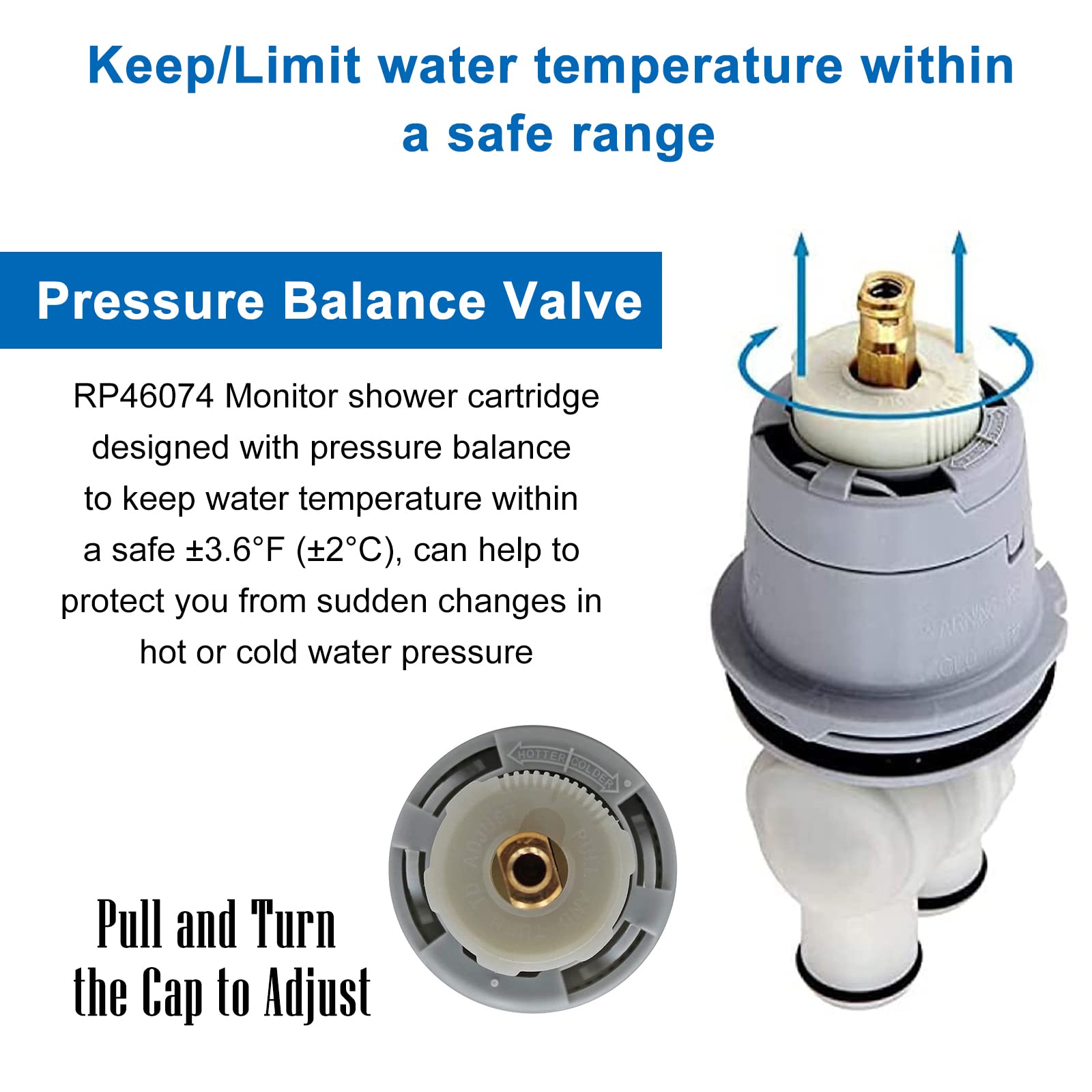 DSWJZDW RP46074 leak repair cartridge helps restore faucet function without extensive remodeling.