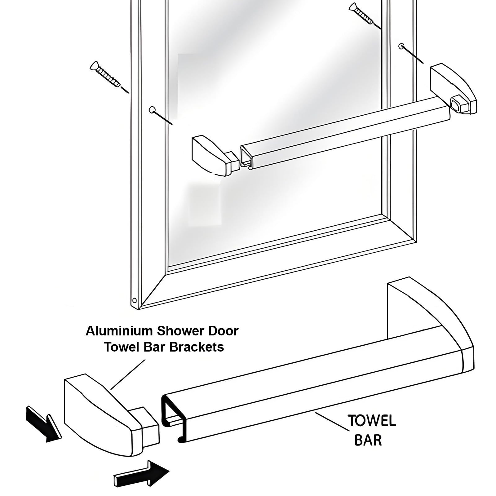 Dsyboko brackets fit Alumax Basco doors for seamless compatibility.